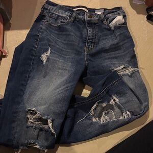 Eunina Distressed Blue Jeans